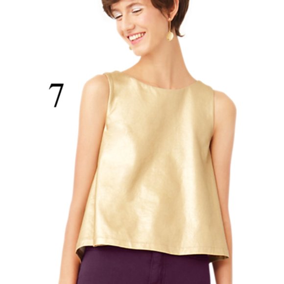 Kate Spade silver trapeze tank top M - Picture 2 of 5